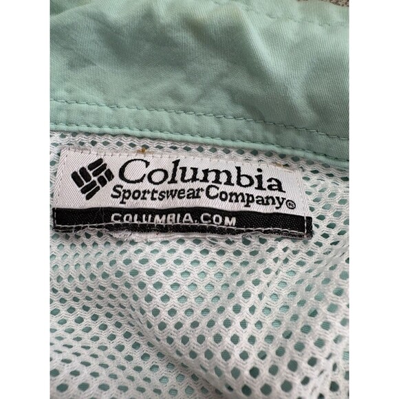 Columbia PFG Aquamarin Long Sleeve Performance Fishing Men Vented Pocket Shirt - Picture 2 of 10